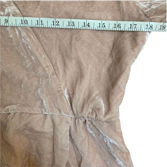 J. Crew Velour Wrap Front Peplum Blouse - Picture 15 of 16